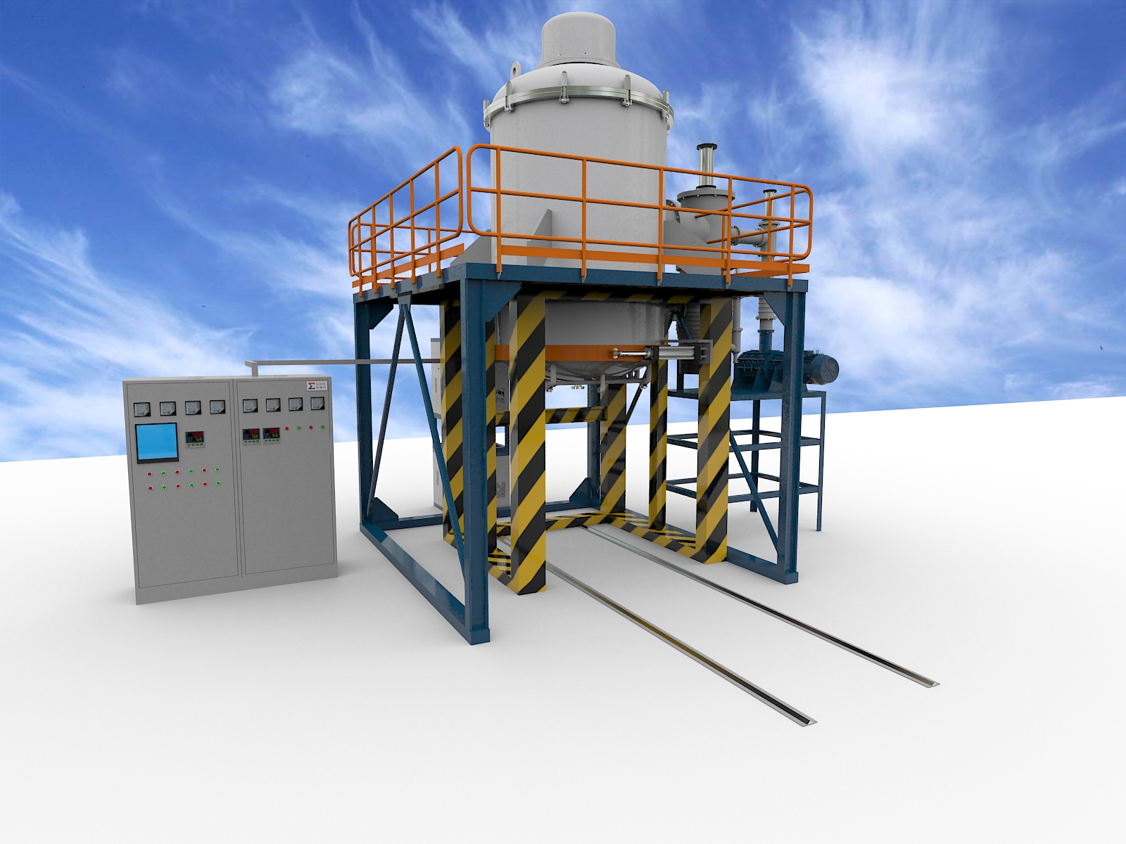 生態(tài)節(jié)能單室真空氣淬爐